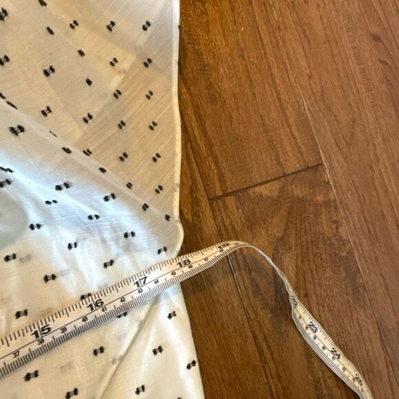 Rebecca Taylor white clip dot ruffle midi dress size 6 - Picture 11 of 13